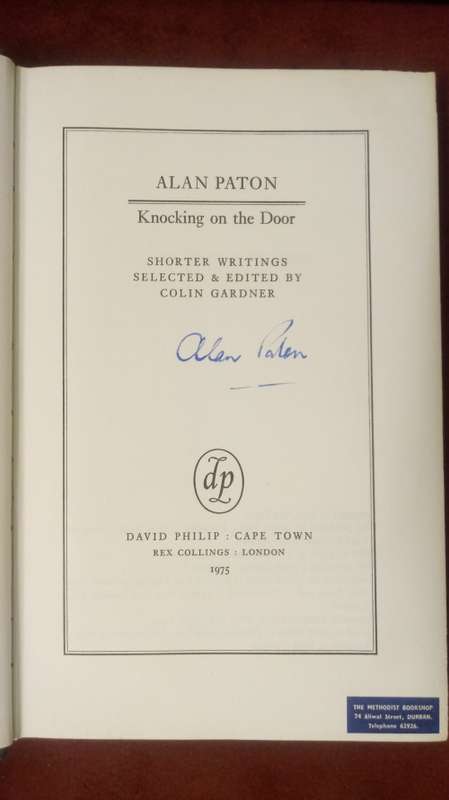 Knocking On The Door - SIGNED by Alan Paton