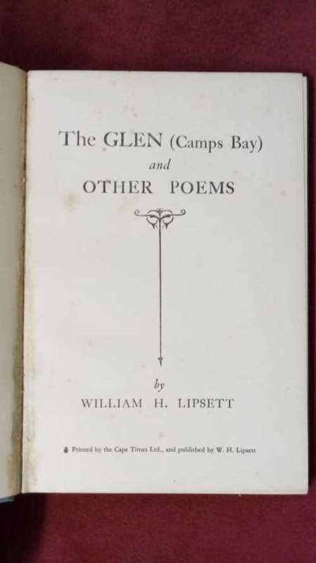 The Glen - Camp`s Bay and Other Poems (signed by author)