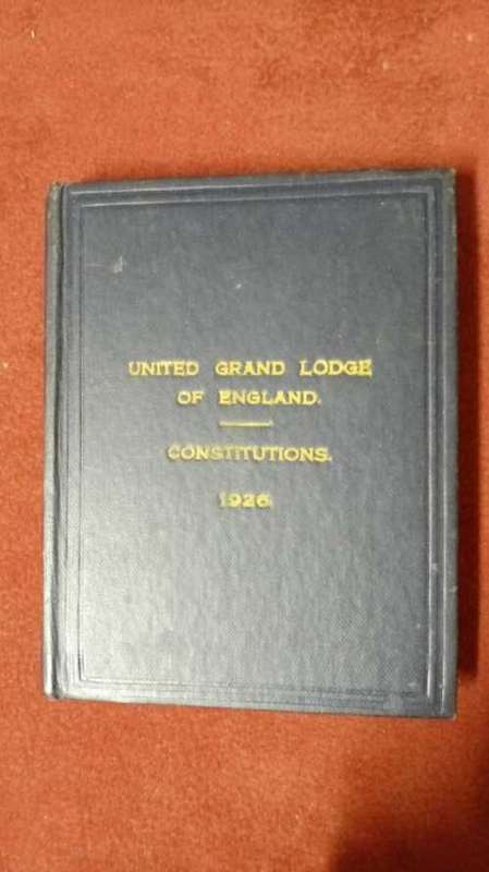 United Grand Lodge of England - Freemason Constitutions (1926)