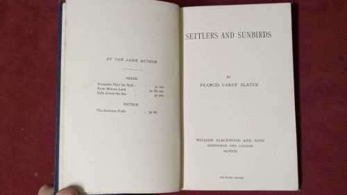 Settlers And Sunbirds (signed and annotated by the author)