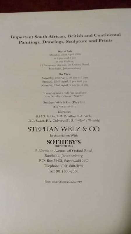 Sotheby's Johannesburg April 1990