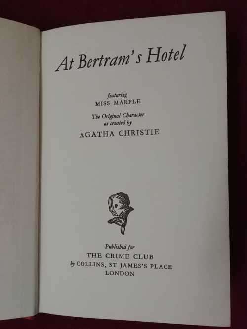 At Bertram`s Hotel