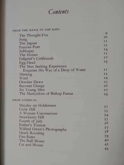 Ted Hughes - Selected Poems 1957-1967