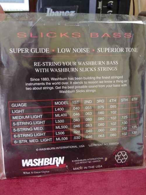 Washburn Slicks - Bass Guitar Strings