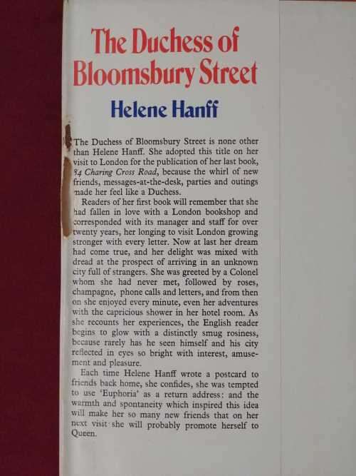 The Duchess of Bloomsbury Street