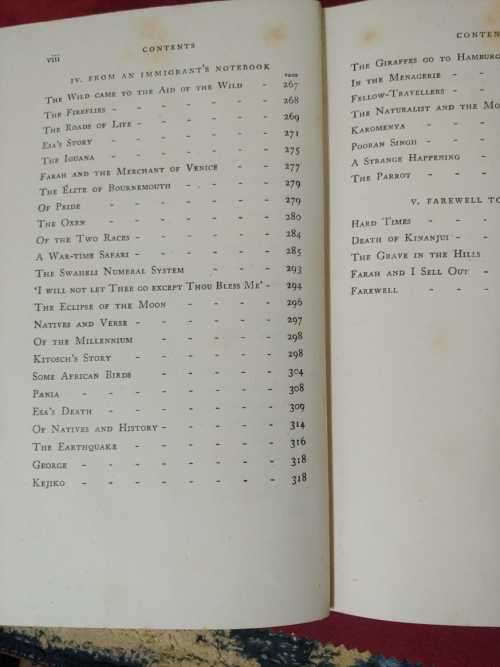 Out Of Africa (early edition)