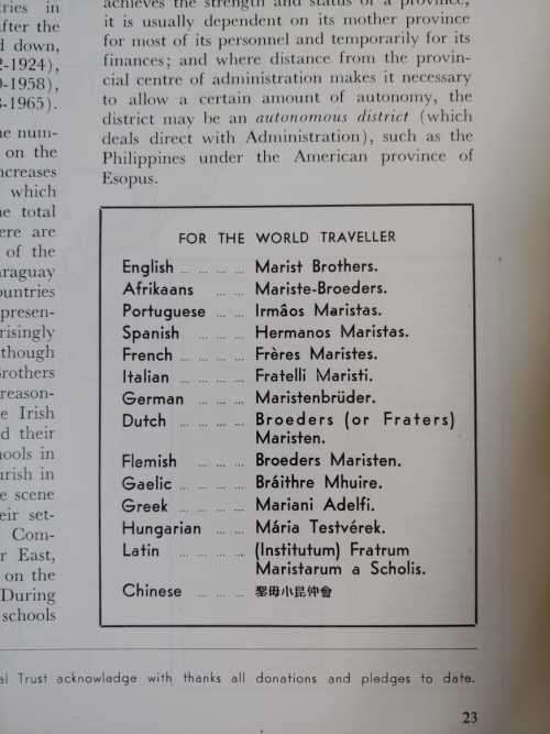 Marist Centenary Digest - 1867 South Africa 1967