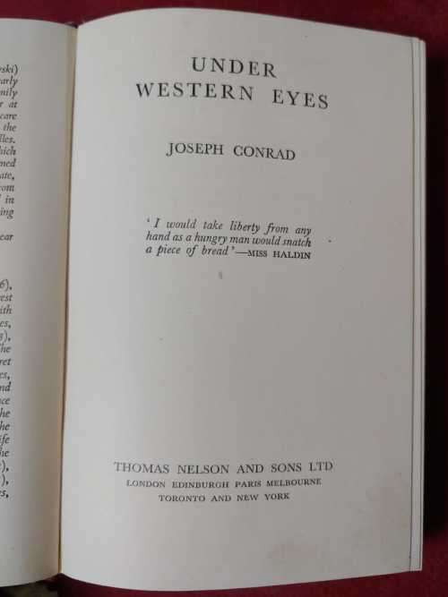 Under Western Eyes - Joseph Conrad