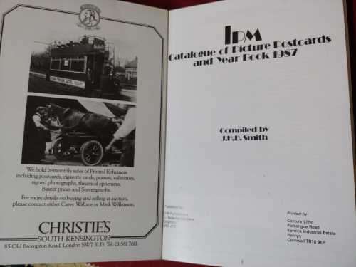 IPM Catalogue of Picture Postcards and Year Book 1987