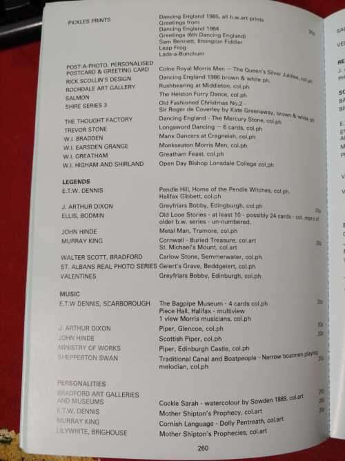 IPM Catalogue of Picture Postcards and Year Book 1987
