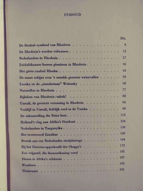 Veelbelovend Rhodesia En Machtig Tanganyika (Dutch)