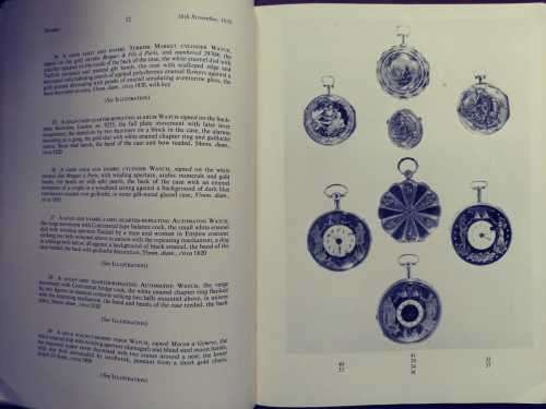 Sotheby and Co. 1970 Catalogue of The Barnard Clock, Watches, Fine Marine Chronometers, etc.