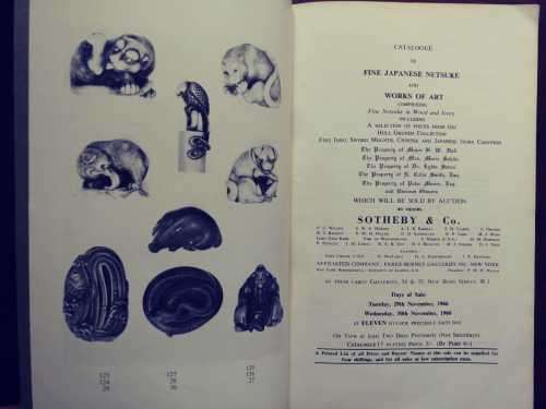 Sotheby and Co. - Catalogue of Fine Japanese Netsuke and Works of Art
