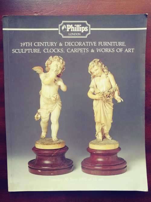 Phillips London, 1992 Catalogue - 19th Century and Decorative Furniture, Sculpture, Clocks, etc.