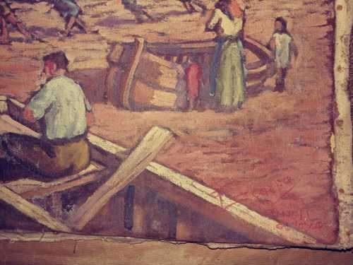 F. Scarpa - Original Oil on Canvas - Camogli (Genoa) PLUS one other
