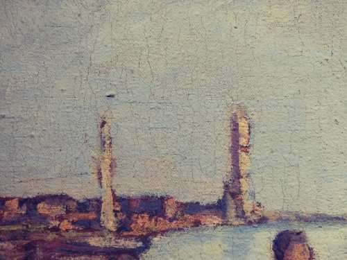 F. Scarpa - Original Oil on Canvas - Camogli (Genoa) PLUS one other