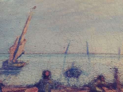 F. Scarpa - Original Oil on Canvas - Camogli (Genoa) PLUS one other