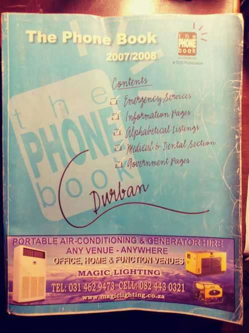 The Phone Book 2007/8 - Durban area