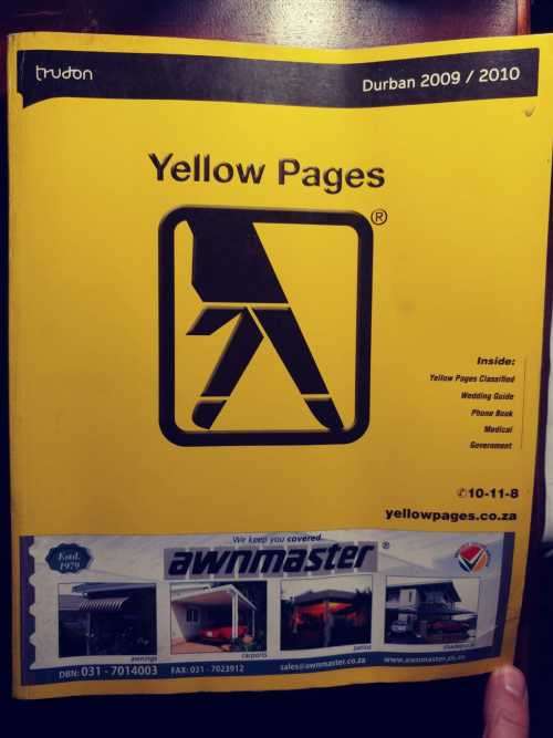 Yellow Pages 2009/10 - Durban area