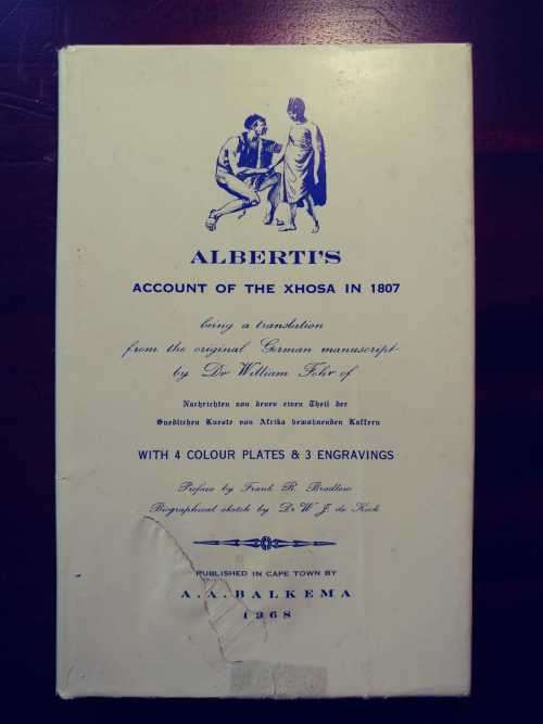 Alberti`s Account of the Xhosa in 1807