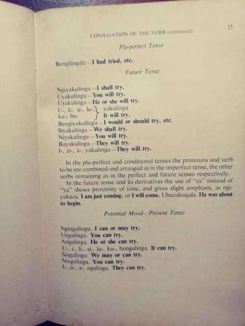 Zulu Vocabulary and Phrase Book