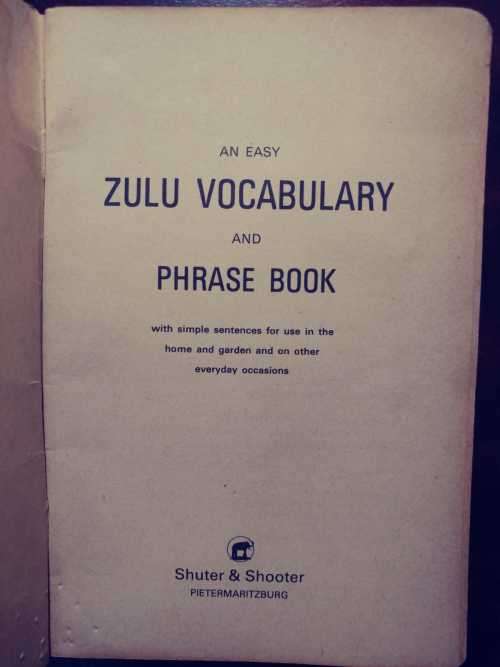 Zulu Vocabulary and Phrase Book