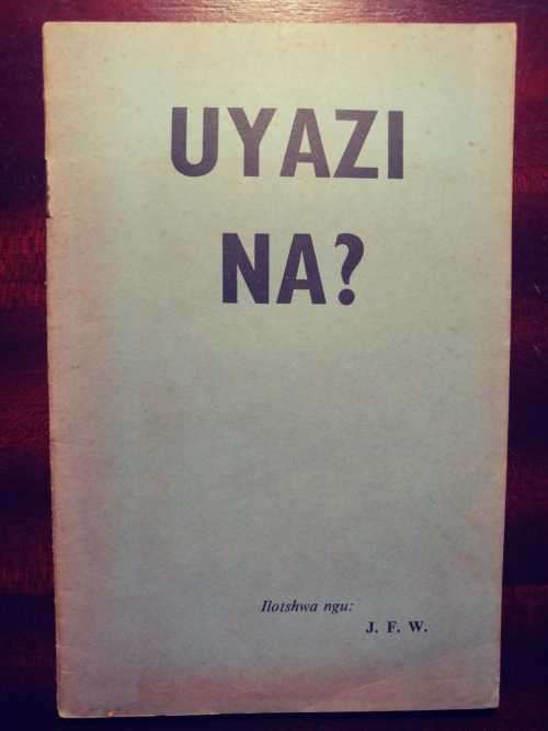 Uyazi Na? (Full Gospel Tabernacle religious tract)