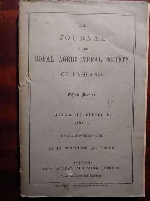 Journal of the Royal Agricultural Society of England - Third Series - Volume Eleven