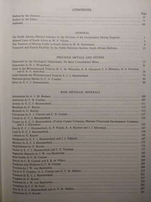 Mineral Resources of The Republic of South Africa - Department of Mines