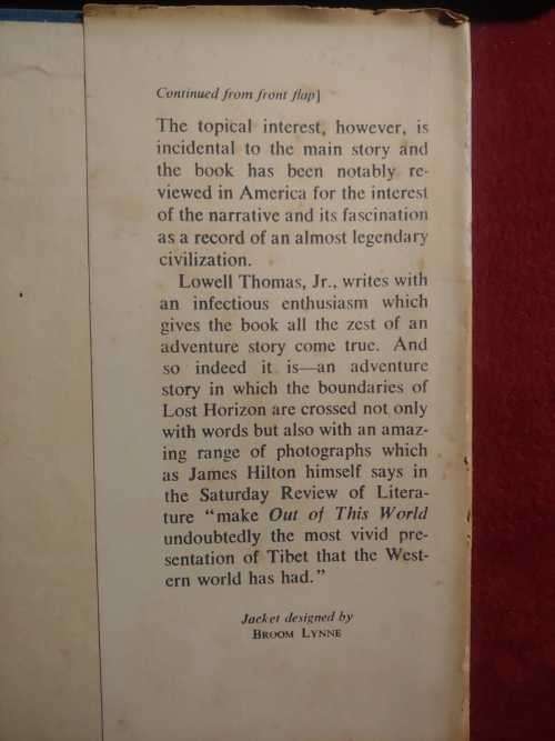 Out Of This World - Across The Himalayas To Tibet (Jack Vincent`s copy)