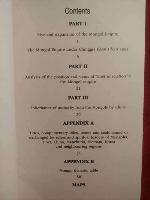 The Mongols And Tibet