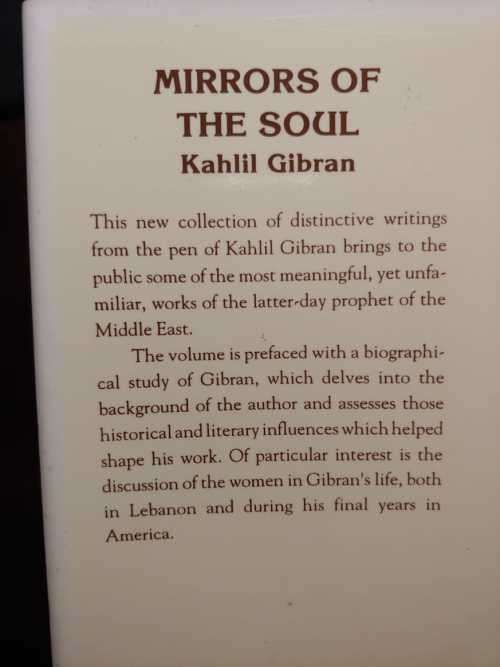Mirrors of the Soul - Kahlil Gibran