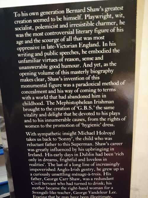 Bernard Shaw by Michael Holroyd