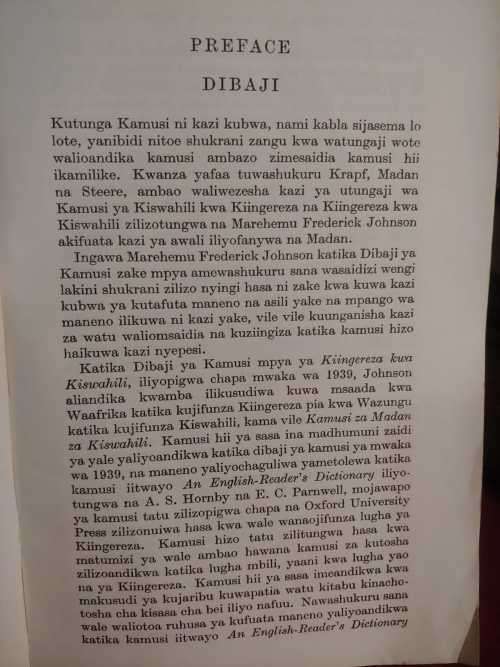 English-Swahili Concise Dictionary