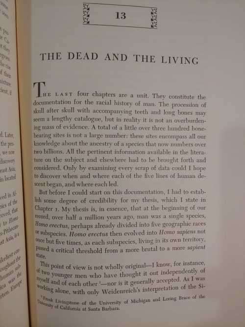 The Origin Of Races - by Carleton S. Coon