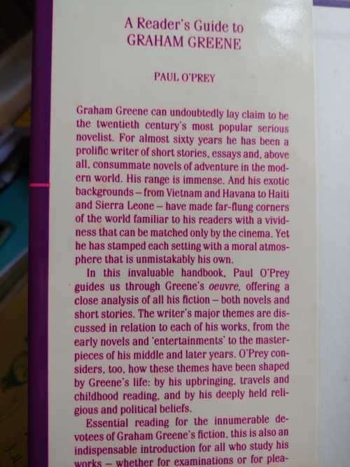 Graham Greene - A Reader`s Guide by Paul O`Prey