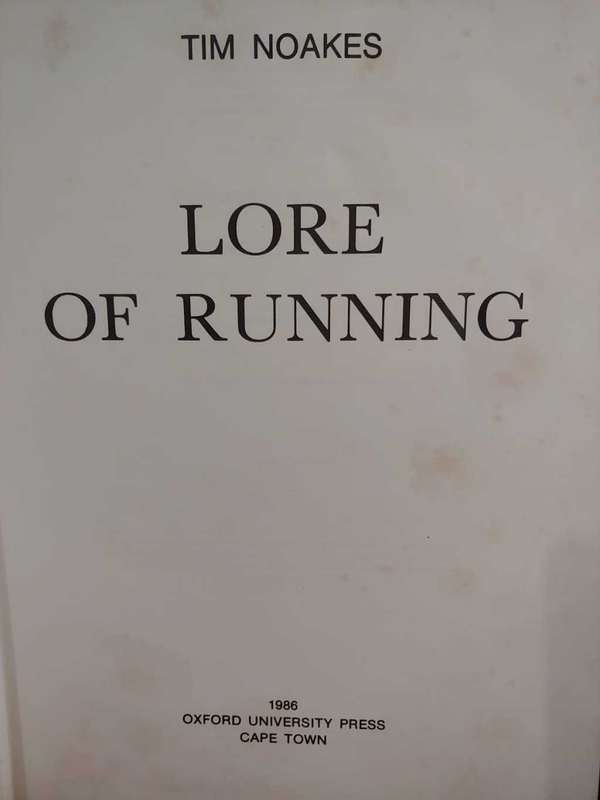 Lore Of Running - Prof. Tim Noakes