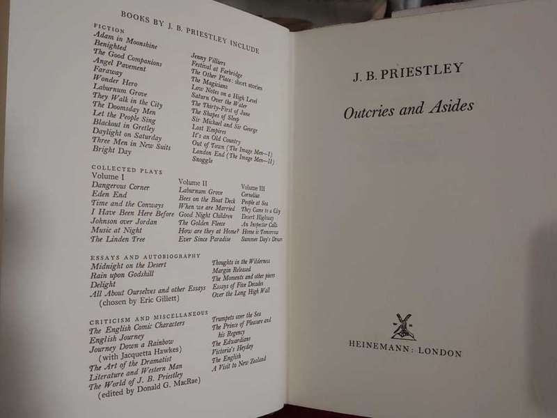 Outcries And Asides - J. B. Priestley