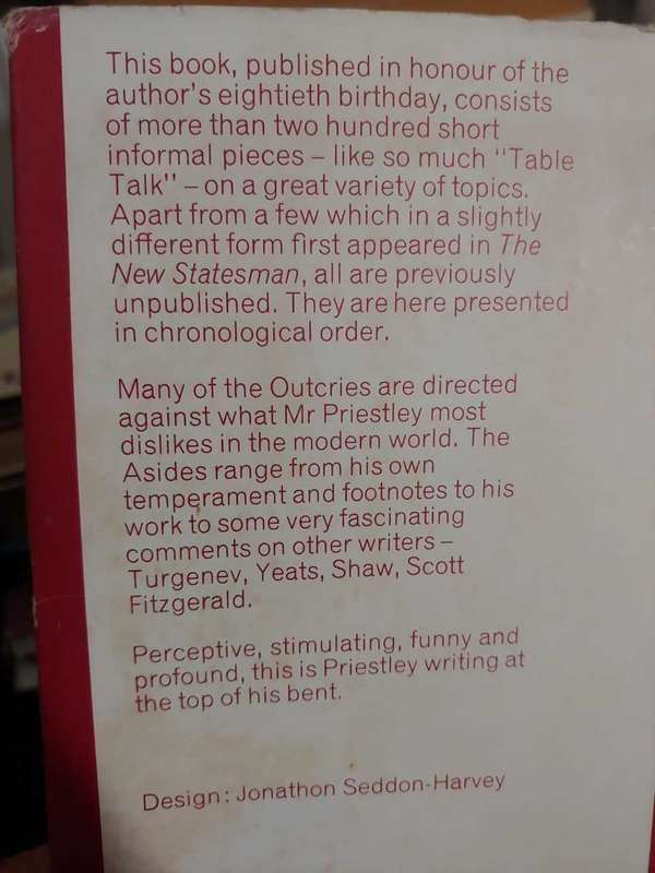 Outcries And Asides - J. B. Priestley