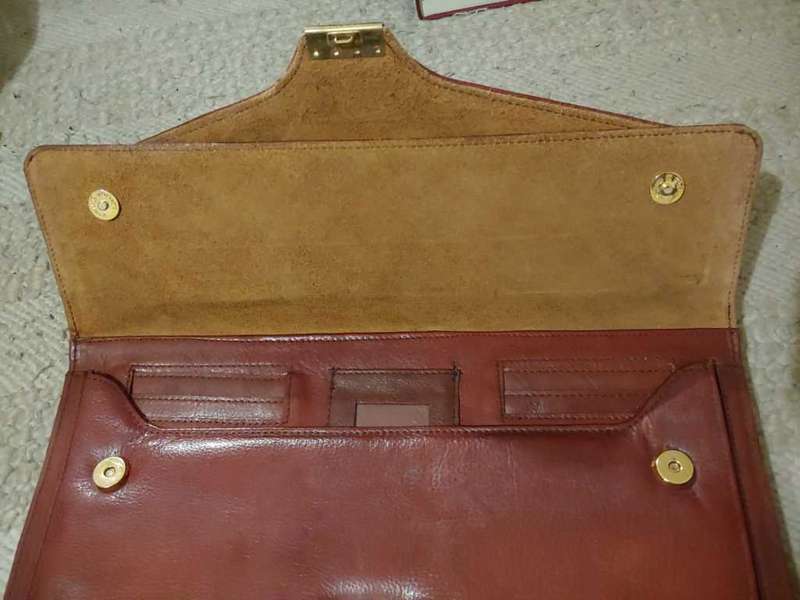 Amiet Burgundy Leather Executive Attache Case (Swiss)