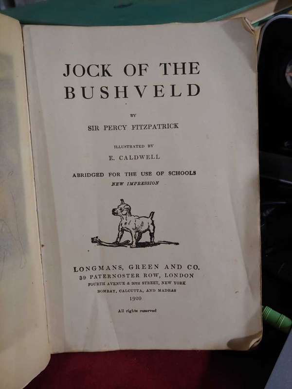 Jock of the Bushveld - 1920 School Edition