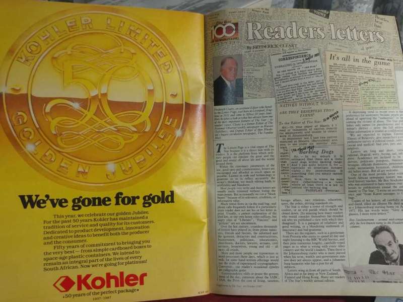The Star 100 Years Of Newspapering (Souvenir Supplement)