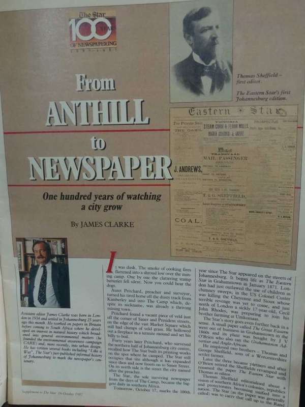The Star 100 Years Of Newspapering (Souvenir Supplement)