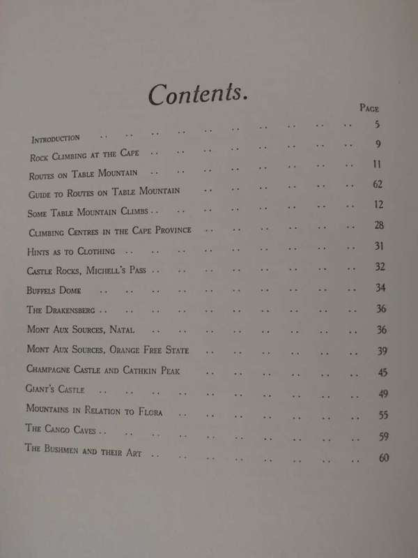 Mountaineering In South Africa - 1914 edition