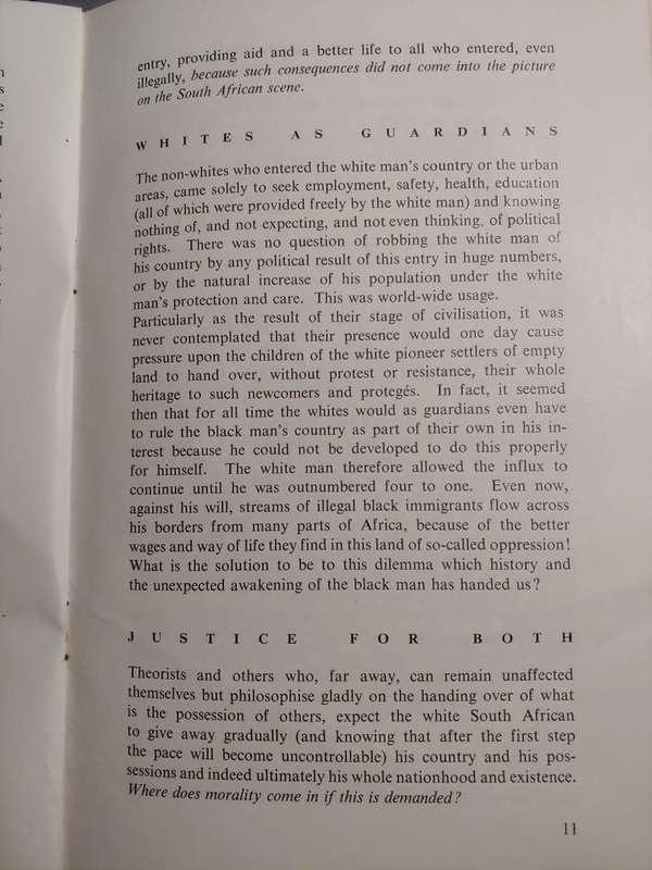 The Truth About South Africa - Dr H. F. Verwoerd