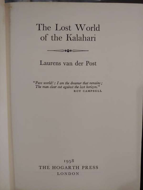 The Lost World of the Kalahari