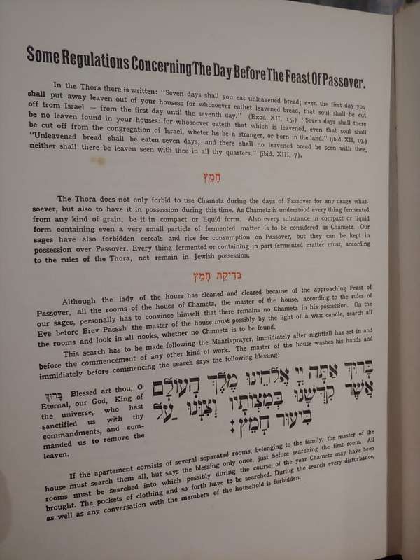 The Haggadah - Jewish Passover - Hebrew/English