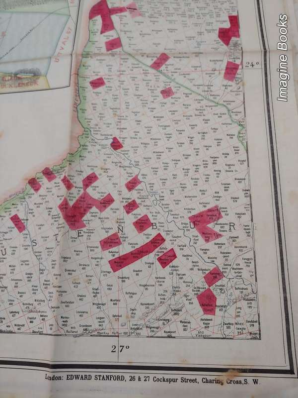 Jeppe`s Map of the Transvaal (SA Republic) - Boer War Maps - Complete Set of Six Original Maps