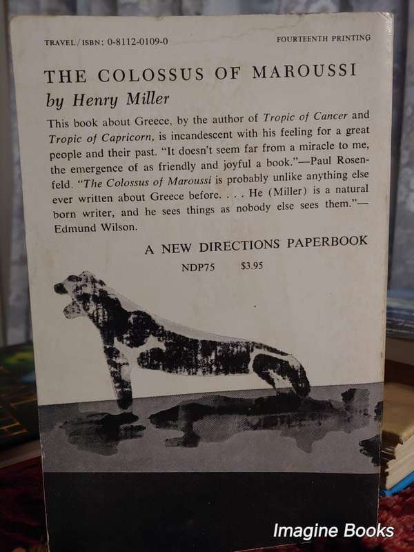 The Colossus Of Maroussi - Henry Miller