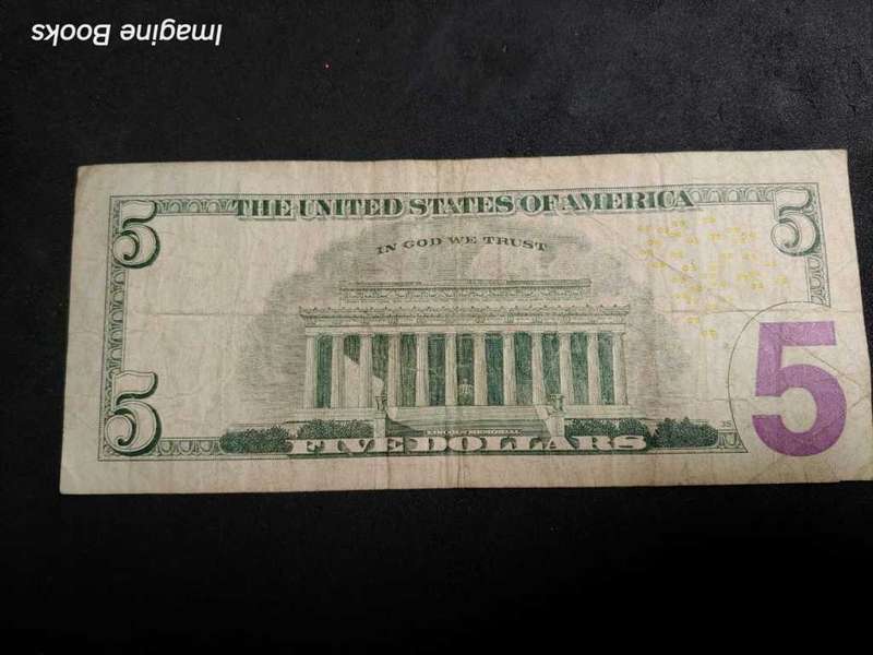 Five Dollar Bill, Five Dirhams, Ten Dirhams, One Rupee